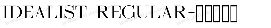 IDEALIST Regular字体转换